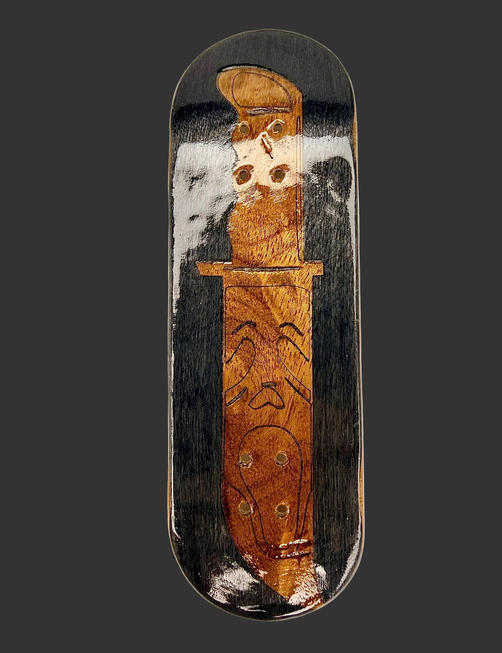 Black/gold Ghostface splitply